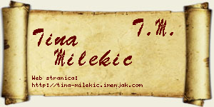 Tina Milekić vizit kartica